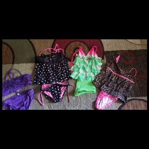 Girls Size 16 justice bathing suits